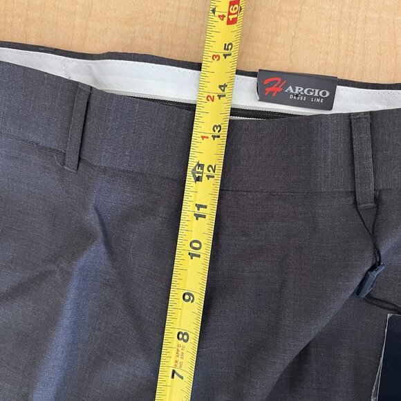 HARGIO Dress Line Men's Blend Wool Grey Dress Pants Size 38x34 Flat Front NWT - Picture 11 of 13